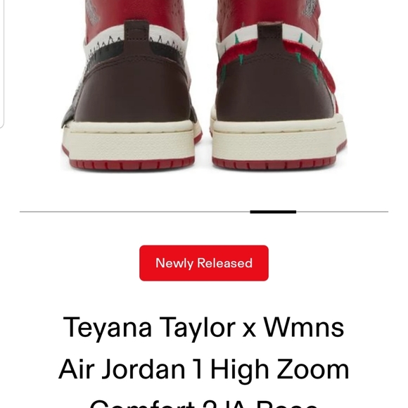 TEYANA TAYLOR X WMNS AIR JORDAN 1 HIGH ZOOM COMFORT 2 'A ROSE FROM HARLEM - Picture 2 of 9